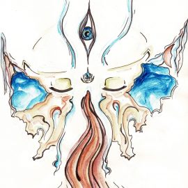 Khecari Mudra, Beyond the Pituitary: illustrations by Stefanía Ólafsdóttir